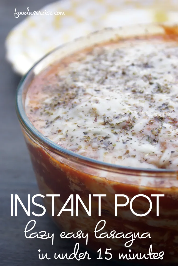 This instant pot lasagna is the laziest and easiest way to make one in under 15 minutes!