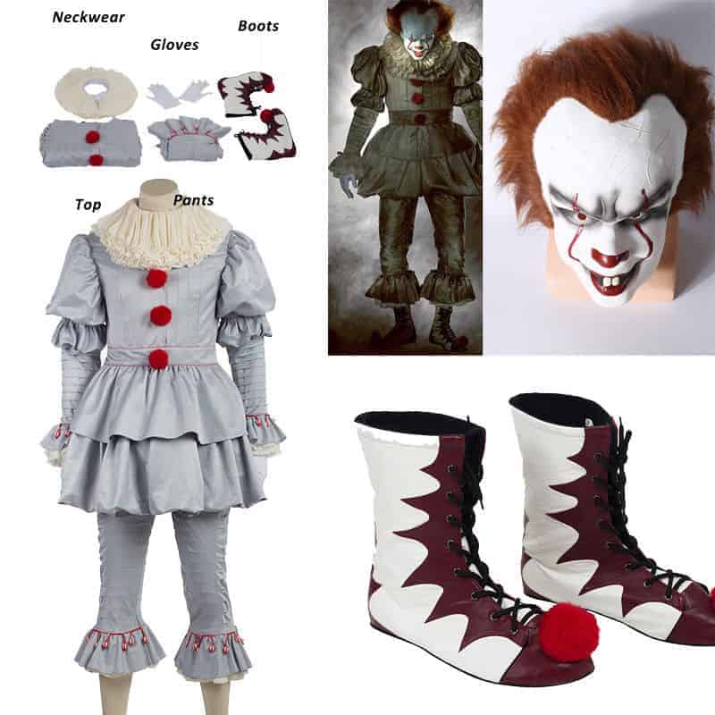 Pennywise Costume for Halloween from IT movie.