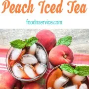 instant pot peach iced tea with extra ice