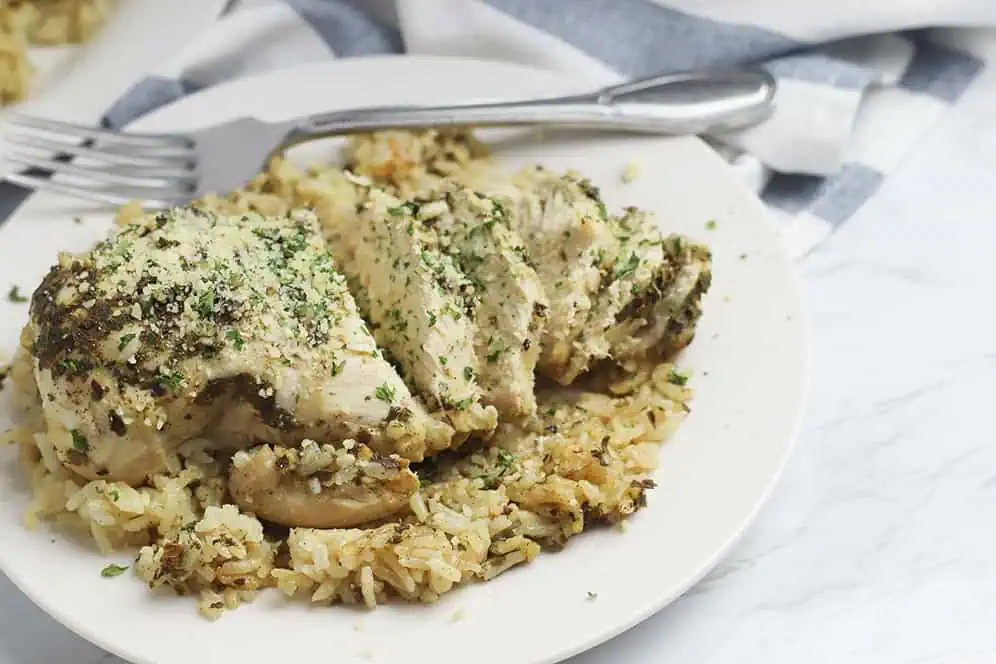 easy to make instant pot chicken and rice meal for the weeknight