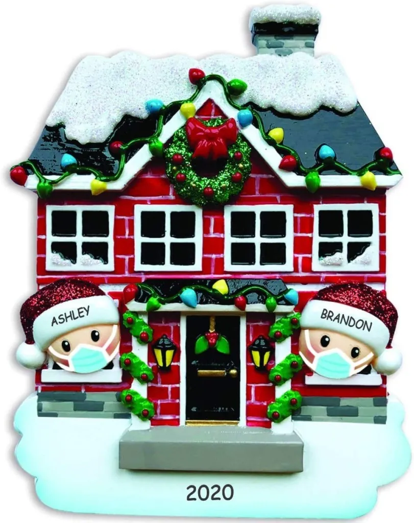 our first christmas quarantine christmas ornament