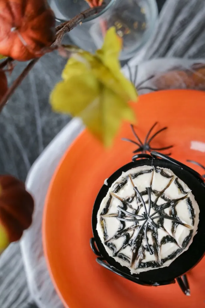 These Halloween Spider Web Cupcakes will add an extra dose of creepy crawly effect to your Halloween dessert creations.