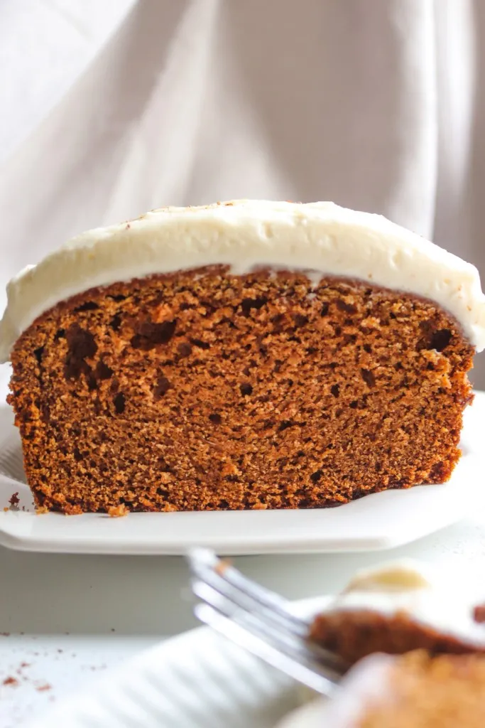 gingerbread loaf with icing
