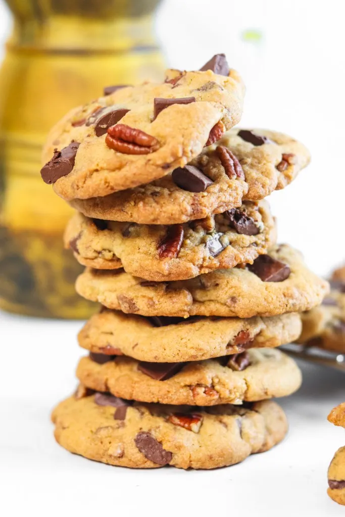 coffee house cookies stacked upon each other