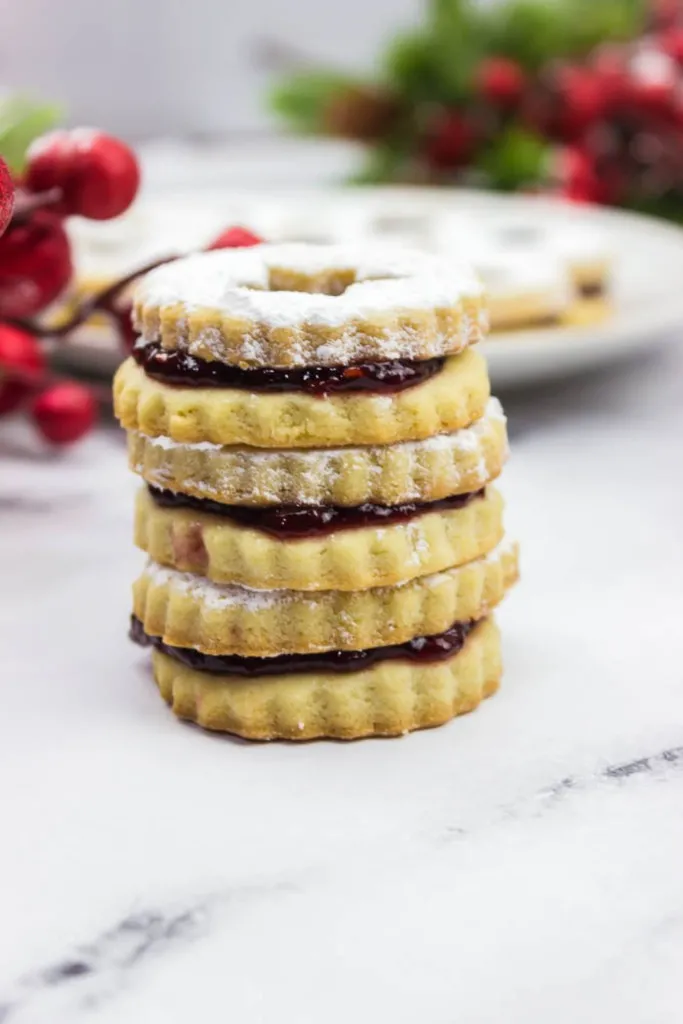 tea biscuits with jam