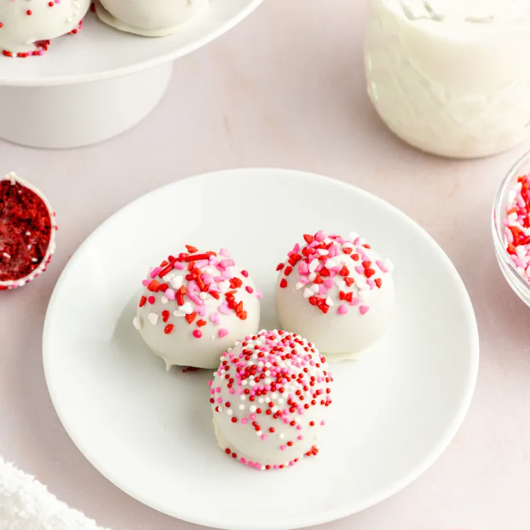 Red Velvet Cake Mix Balls