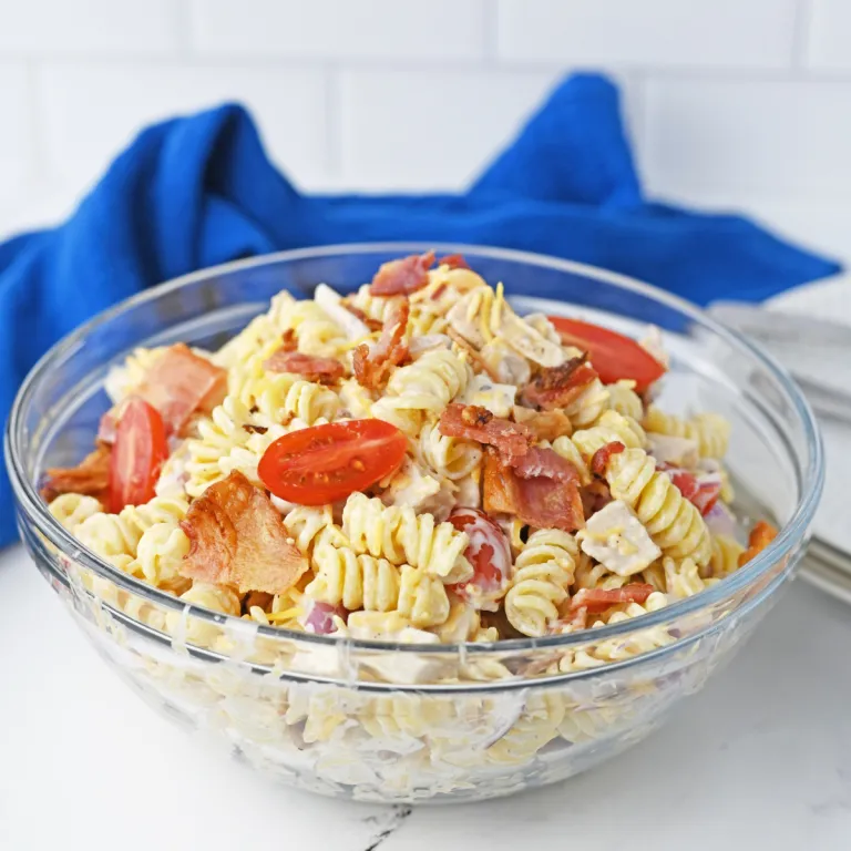 Chicken Bacon Ranch Pasta Salad