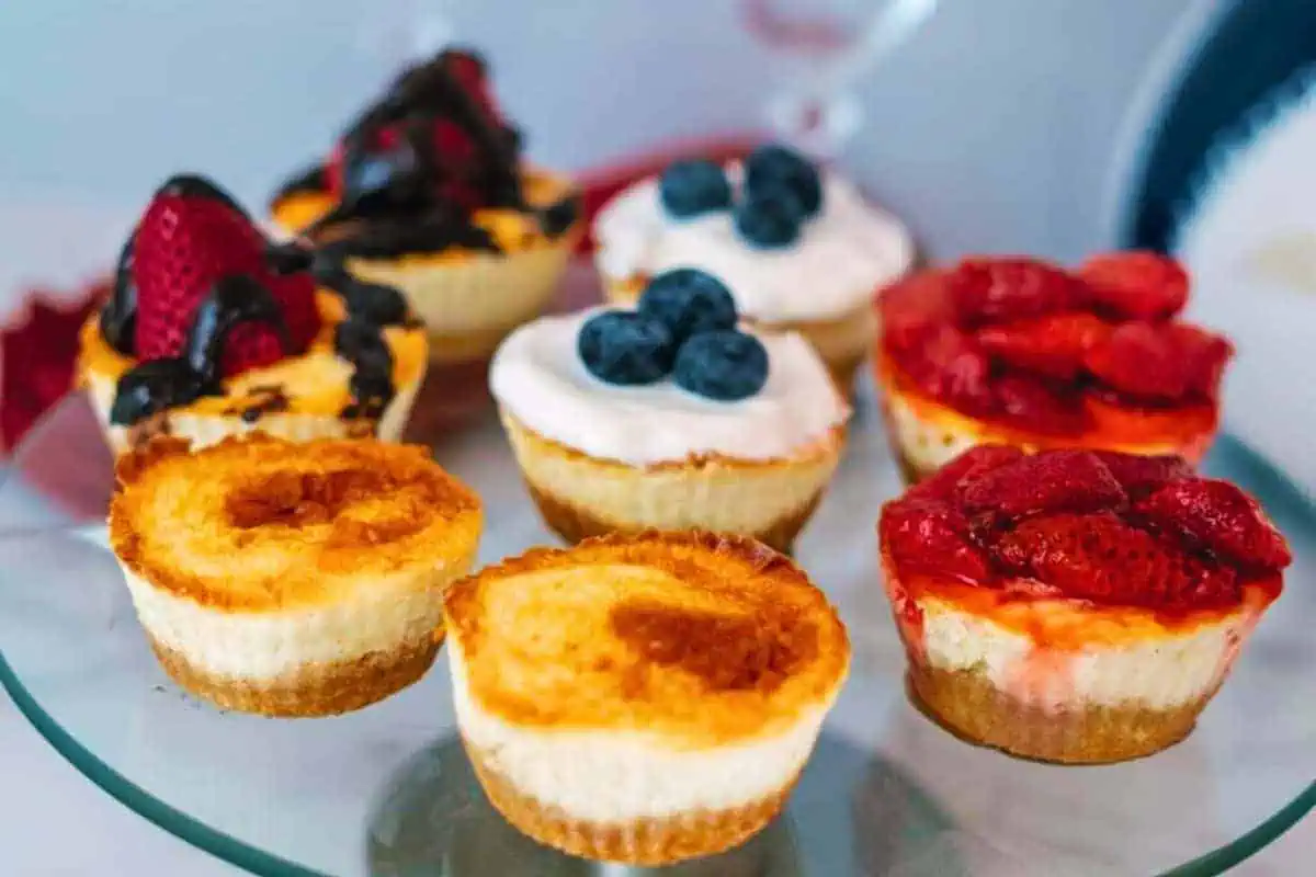 Little air fryer cheesecakes.