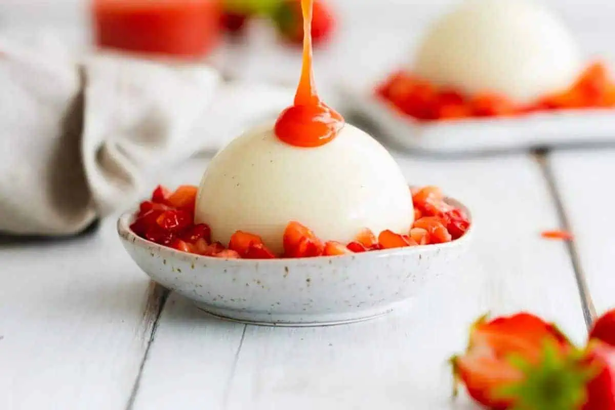 Panna cotta.