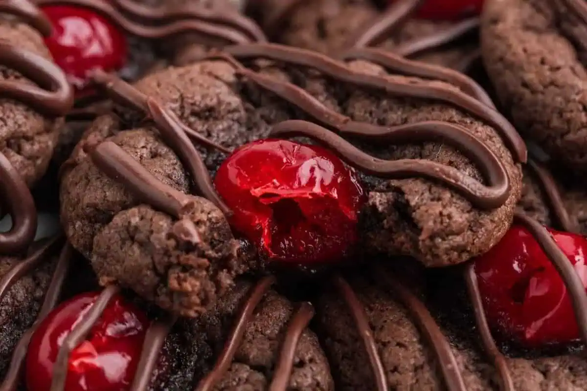 Chocolate covered cherry cookies.