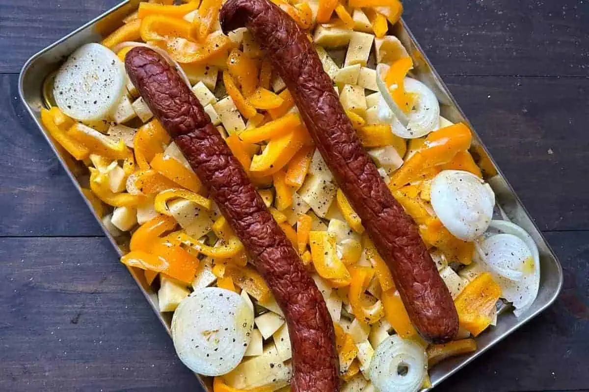Kielbasa bake.