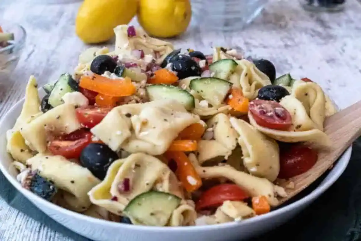 Mediterranean pasta salad.