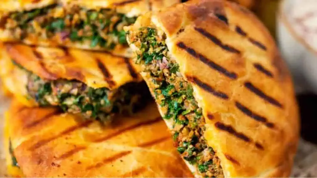 Lamb Arayes Lebanese Stuffed Pita