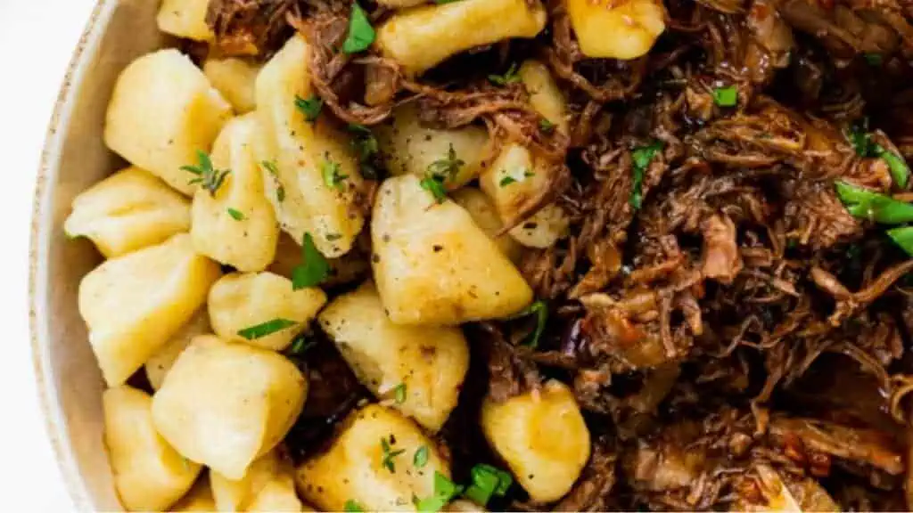 Lamb Ragu with Cauliflower gnocchi