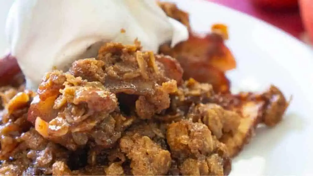 Peanut Butter Apple Crisp