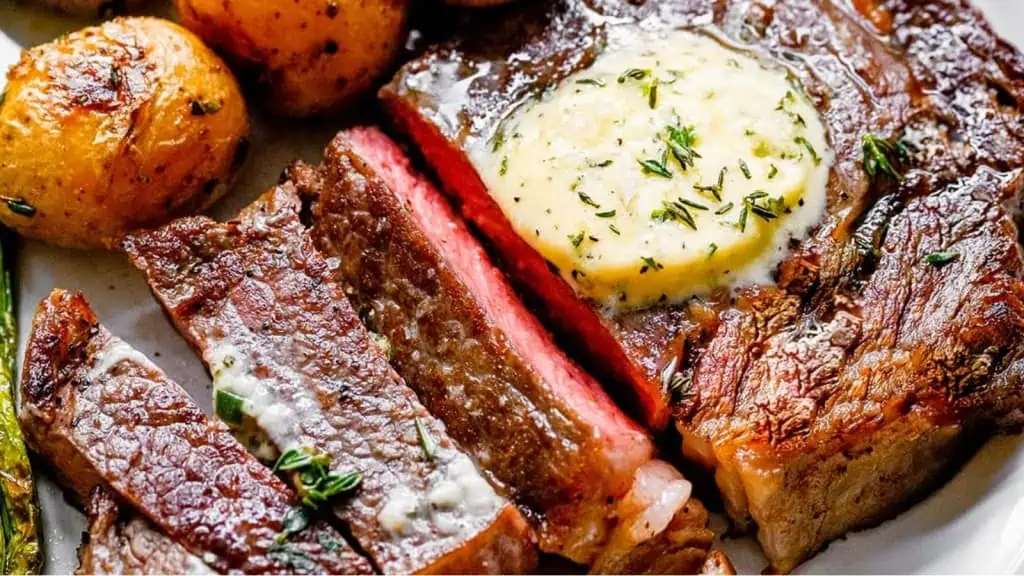 Ribeye Steak with butter on top