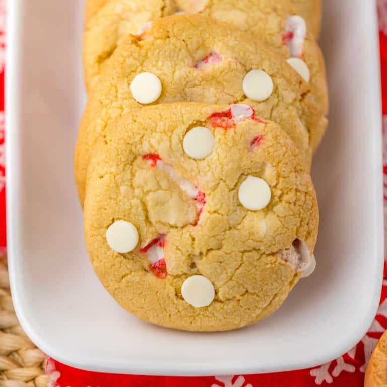 White Chocolate Peppermint Cookies