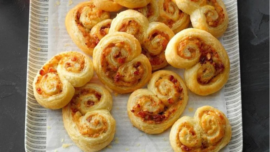 Gruyere and Crab Palmiers