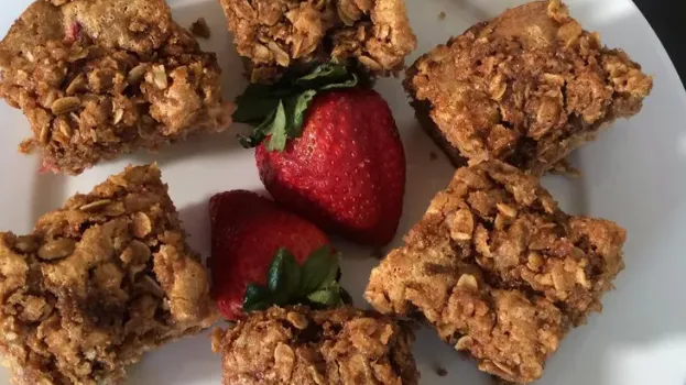 Grandma Moyer's Rhubarb and Strawberry Coffee Cake