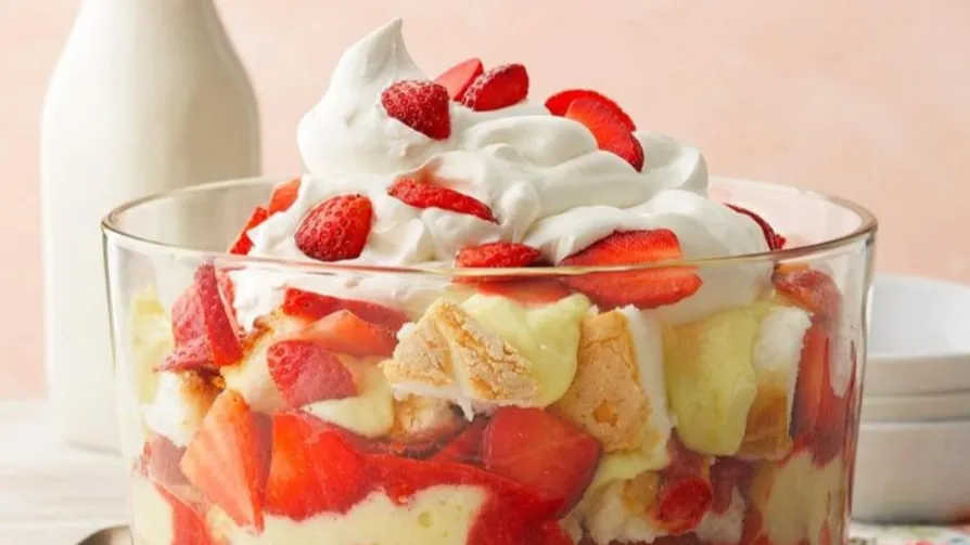 Lemon Strawberry Trifle