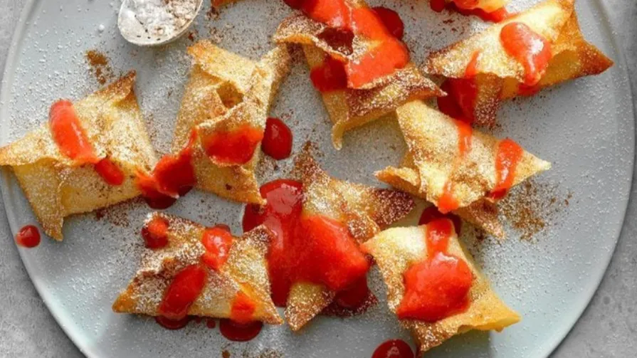 Air-Fryer Caribbean Wontons