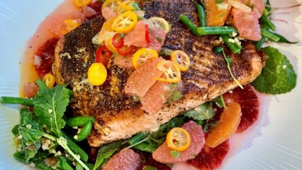 Citrus Salmon with Greens