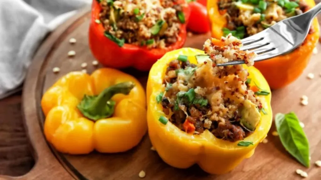 Quinoa-Stuffed Bell Peppers