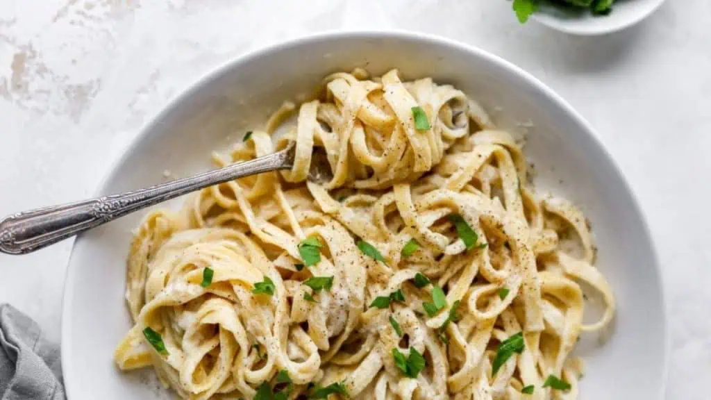 Cauliflower Alfredo Linguine