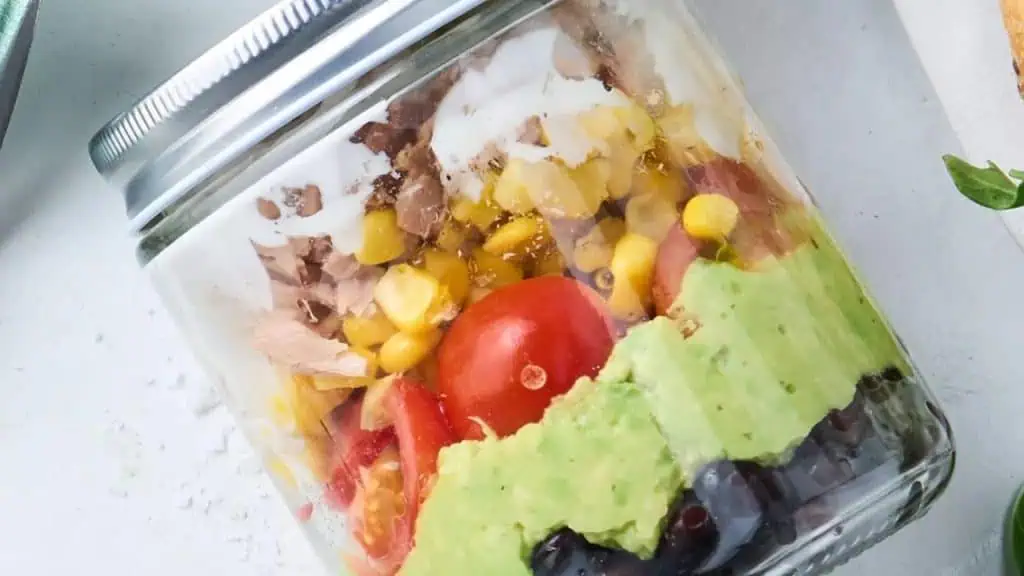 Tuna Avocado Salad Jar
