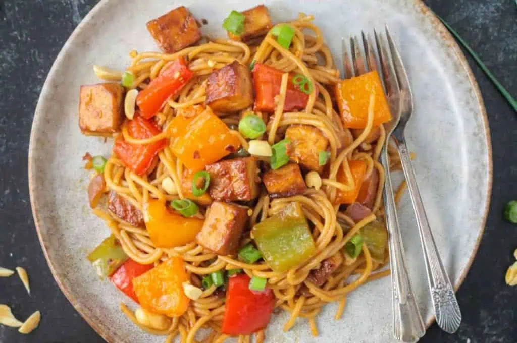 Kung Pao Tofu Noodles