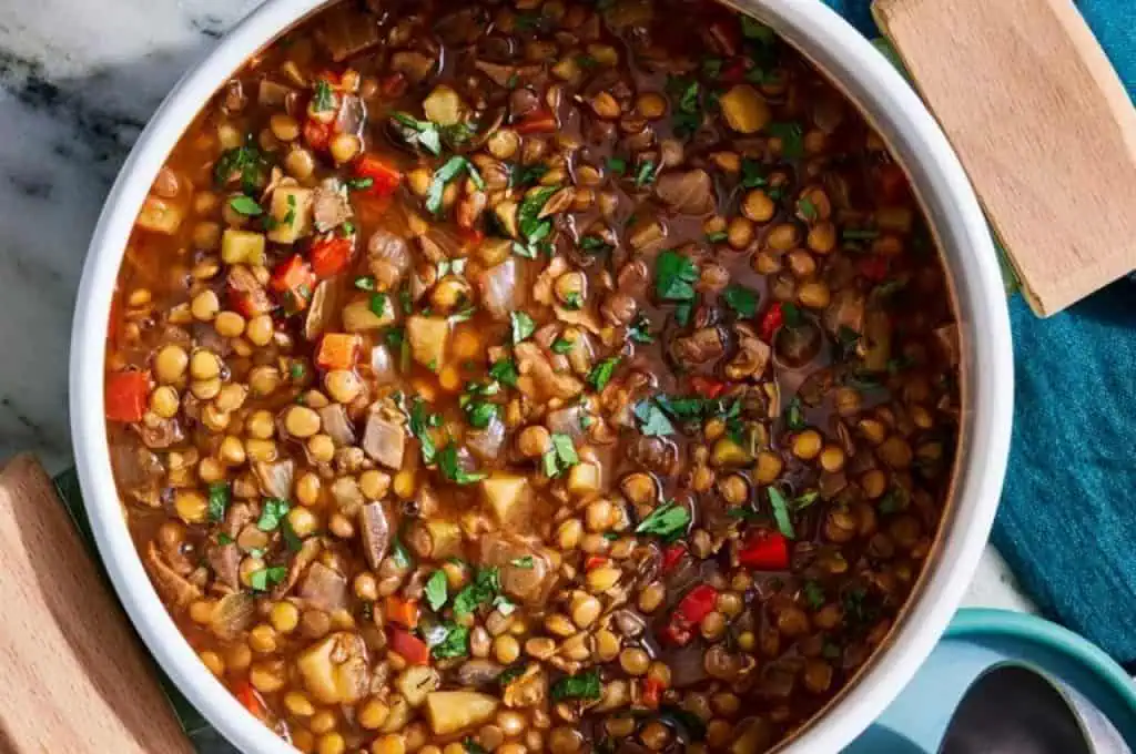 Savory Mushroom Lentil Stew