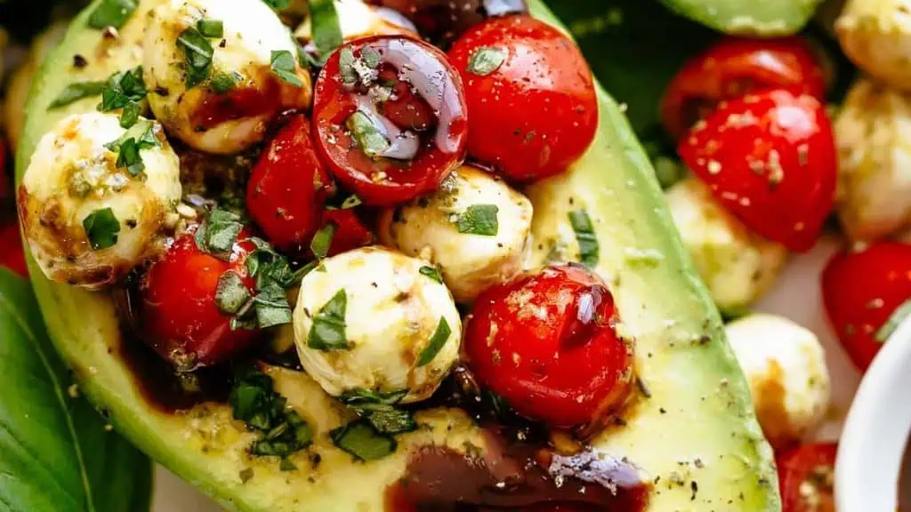 Caprese Stuffed Avocados