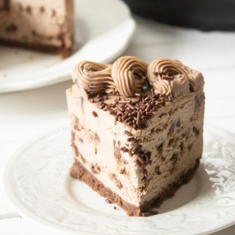 Easy New York Style Instant Pot Chocolate Chip Cheesecake