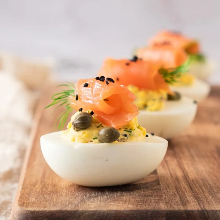 These Smoked Salmon Deviled Eggs are Brunch Perfect