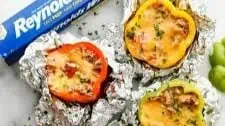 Foil-Wrapped Stuffed Peppers