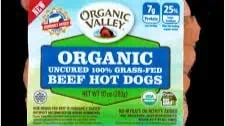 Organic Valley Organic Uncured Beef Hot Dogs