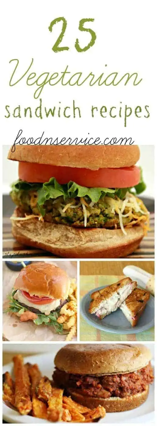 25 vegetarian sandwich recipes