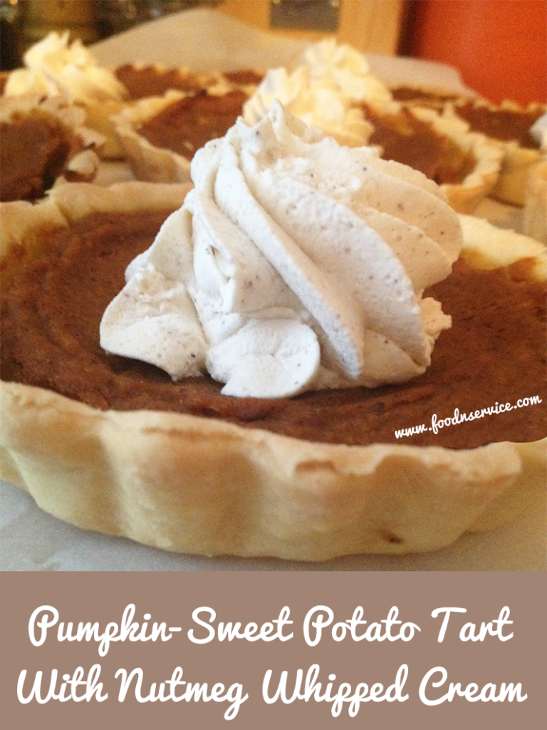 Pumpkin – Sweet Potato Tarts With Nutmeg Whipped Cream Recipe