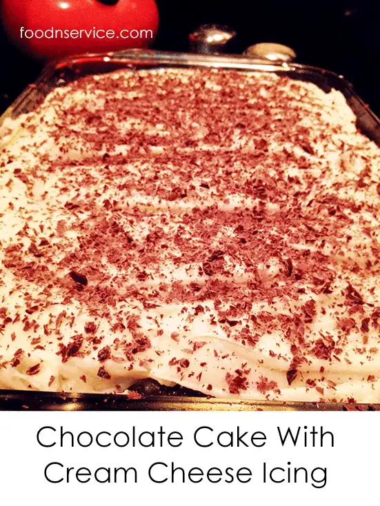 The best chocolate cake #recipe with cream cheese icing #dessert