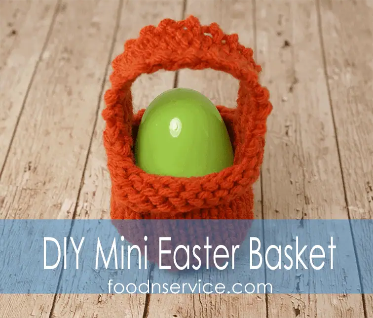 DIY Free Easter Basket Knitting pattern