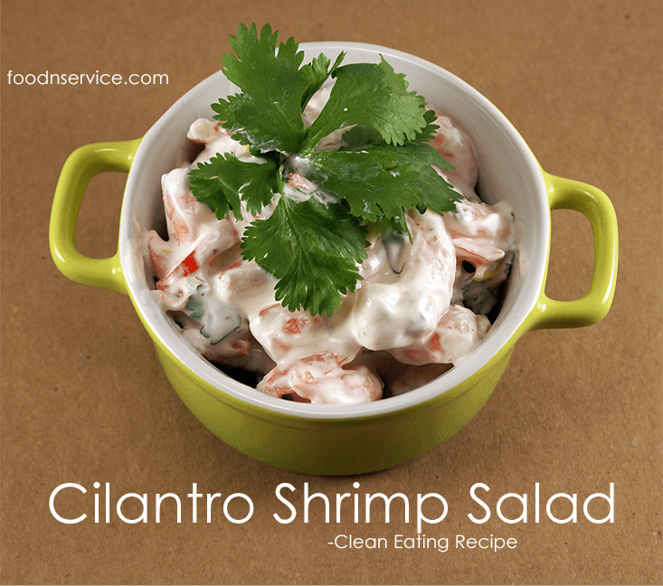 Cilantro Shrimp Salad recipe is an amazing clean eating recipe that you're sure to enjoy!
