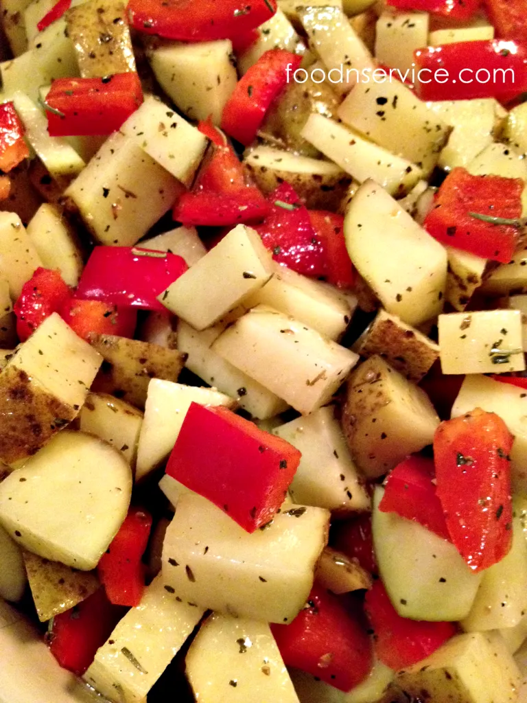 Oven Roasted Potatoes and Peppers Recipe!