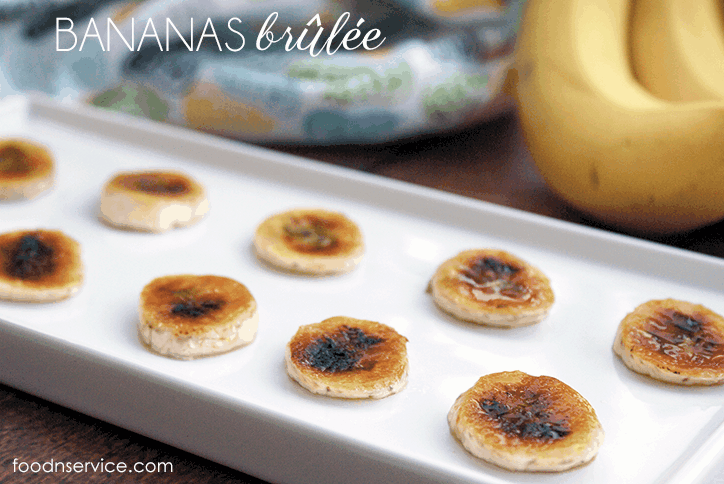 Bananas Brûlée is a take on a creme brûlée! It's super easy, has two ingredients, and tastes amazing!