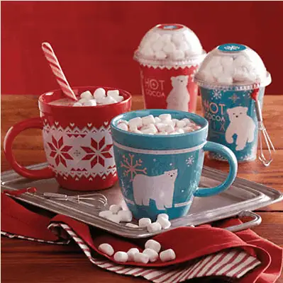Holiday Hot Chocolate Gift Set with Mugs
