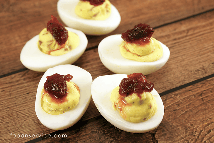 My Thanksgiving deviled eggs recipe is a great way to enjoy the taste of Thanksgiving in one bite!