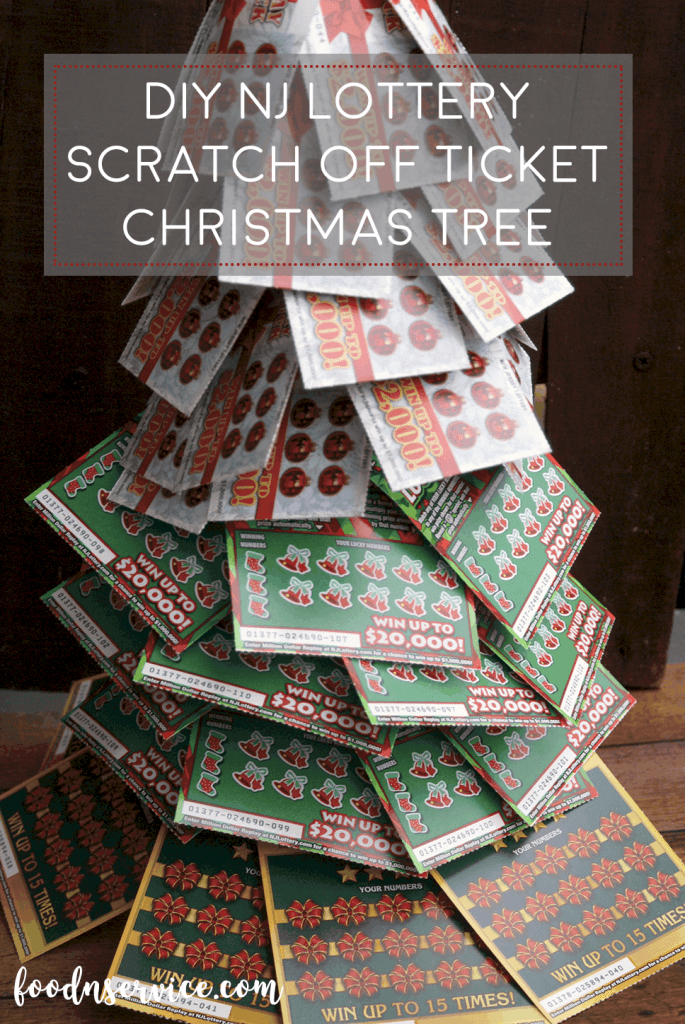 DIY Lottery Christmas Tree. A perfect gift! Give the gift of winning!