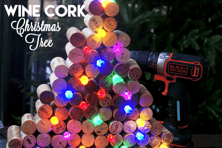 DIY Wine Cork Christmas Tree