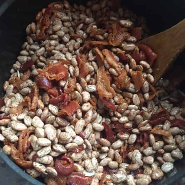 Instant Pot Pinto beans and bacon. You Can cook a bag of dried beans in less than an hour in your Instant Pot!