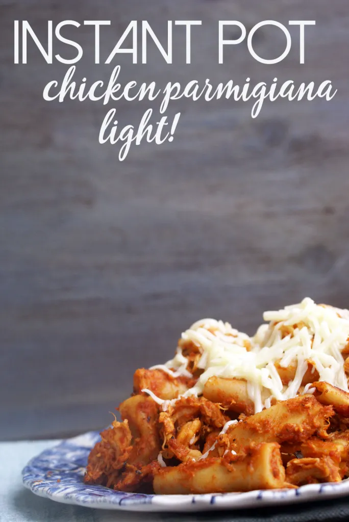 My Instant Pot Chicken Parmigiana is delicious, and on the lighter side of life as the chicken isn't breaded!