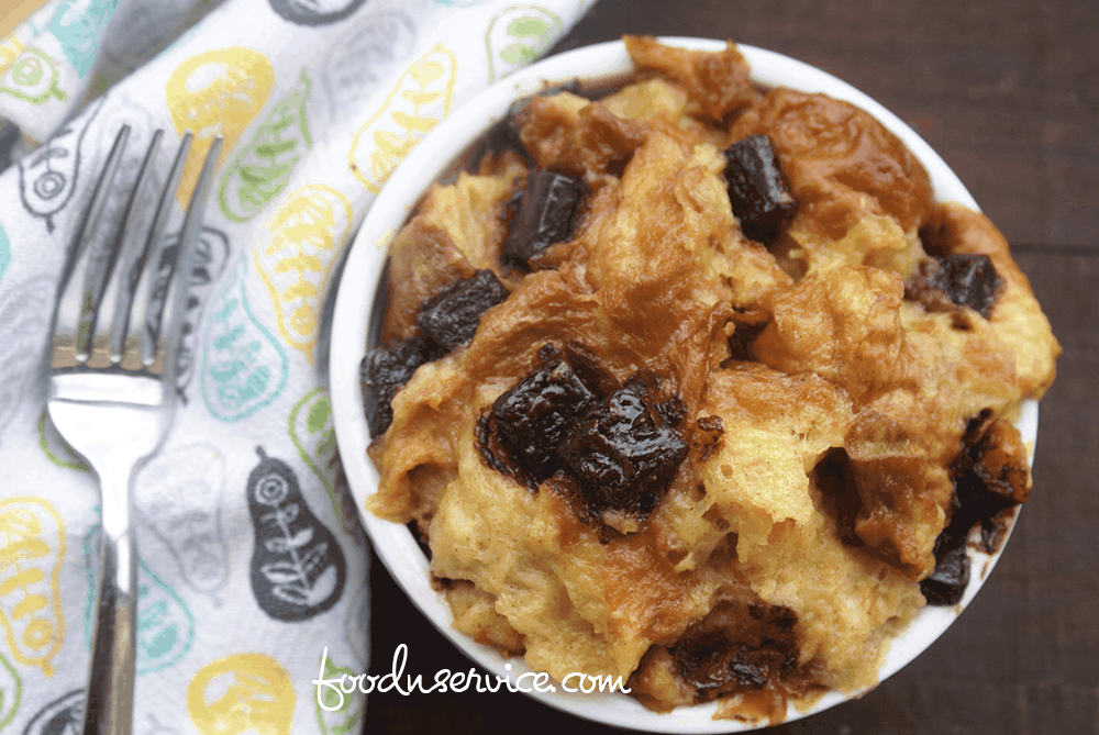 This is the best instant pot bread pudding recipe that you're going to come across. Why? Because it's loaded with chocolate chips!